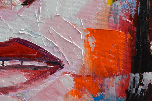 David Bowie Stardust in Motion painting detail - Richard Day Studio