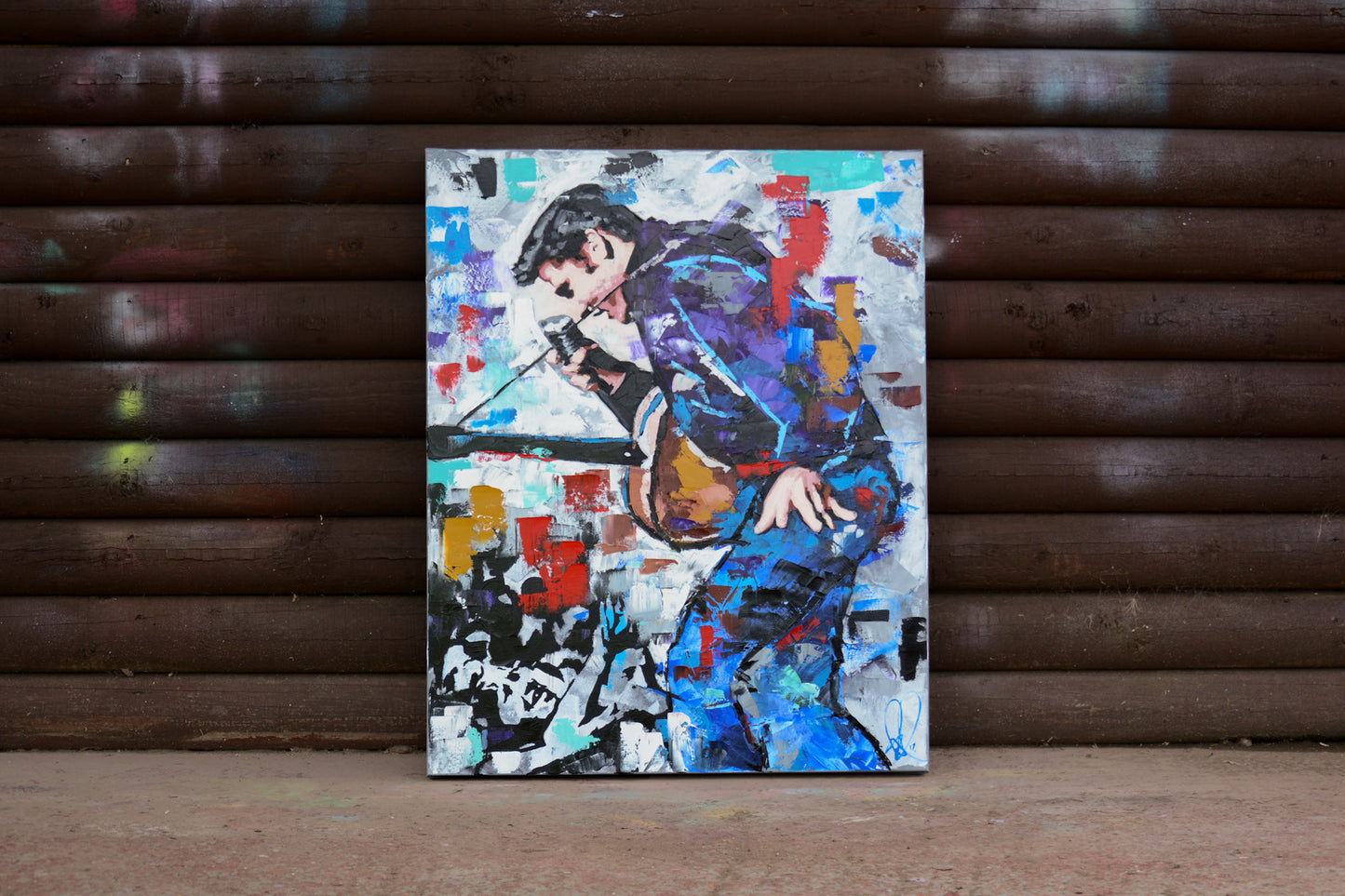 Elvis Presley painting side view - Richard Day Studio