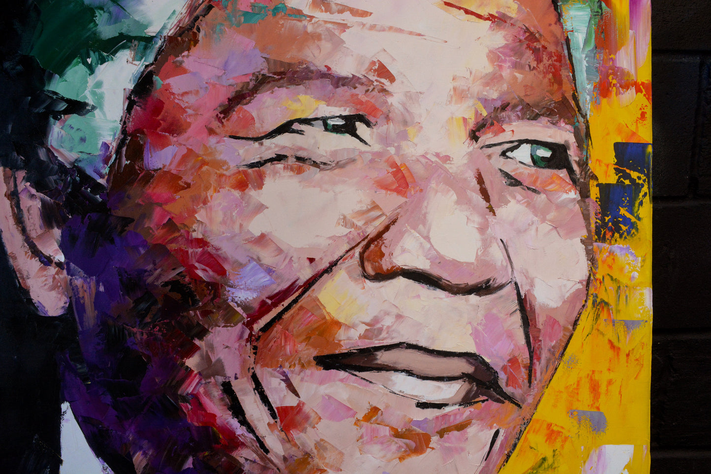 Nelson Mandela Long Walk painting framed - Richard Day Studio