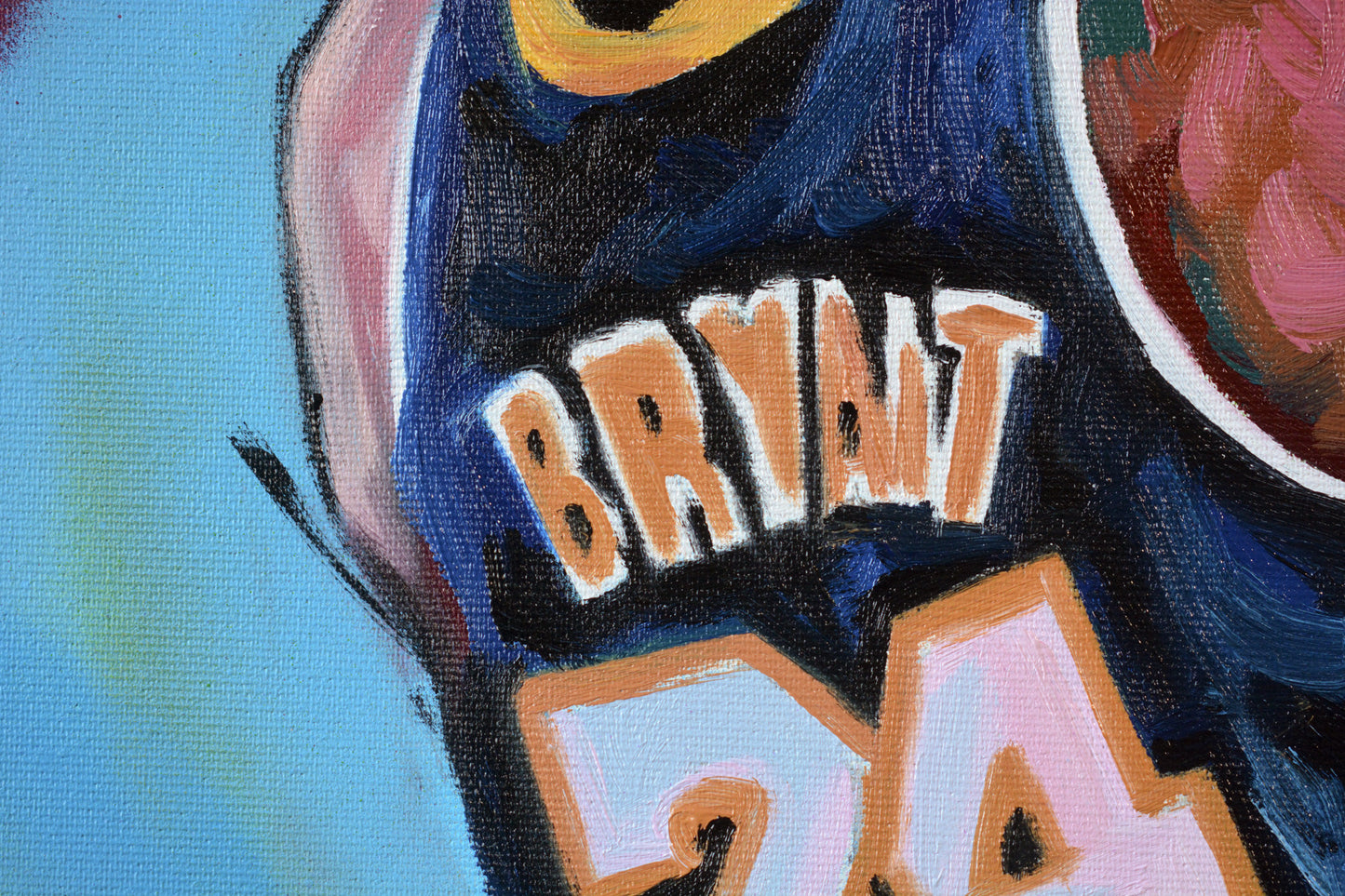 Kobe Bryant Mamba in Motion painting framed - Richard Day Studio