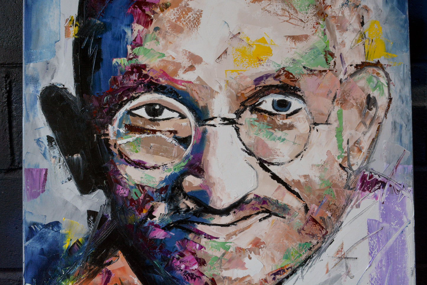 Mahatma Gandhi painting framed - Richard Day Studio