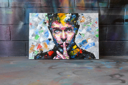 David Bowie Electric painting detail - Richard Day Studio
