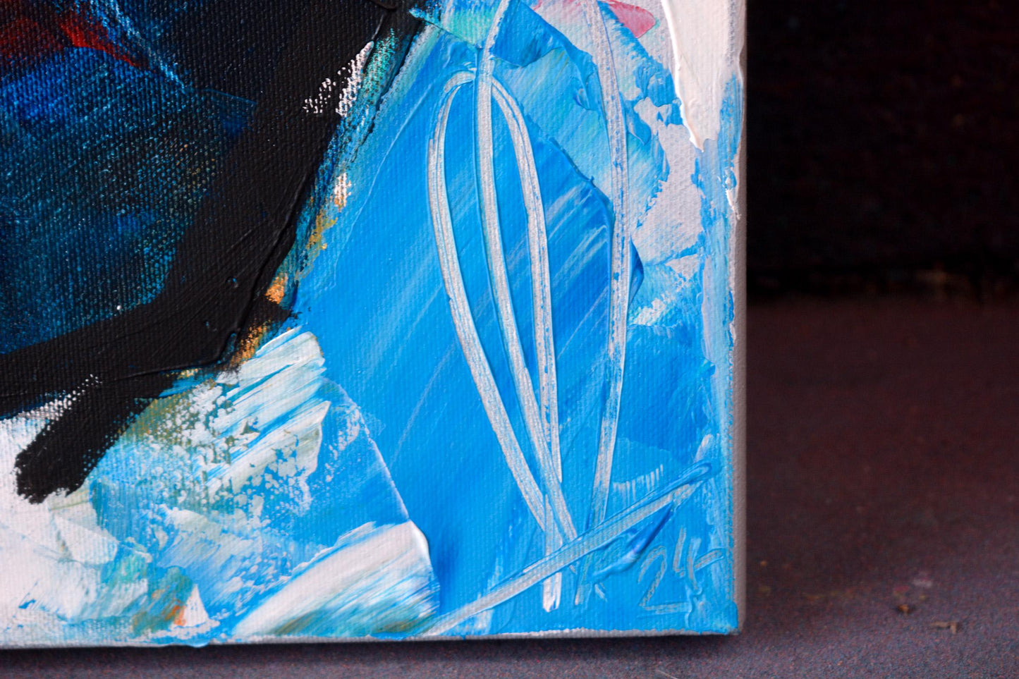 Leonard Cohen hand-painted portrait - Richard Day Studio