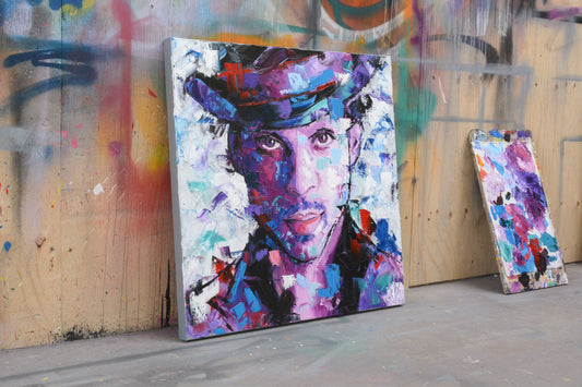 Prince Electric Royalty painting detail - Richard Day Studio