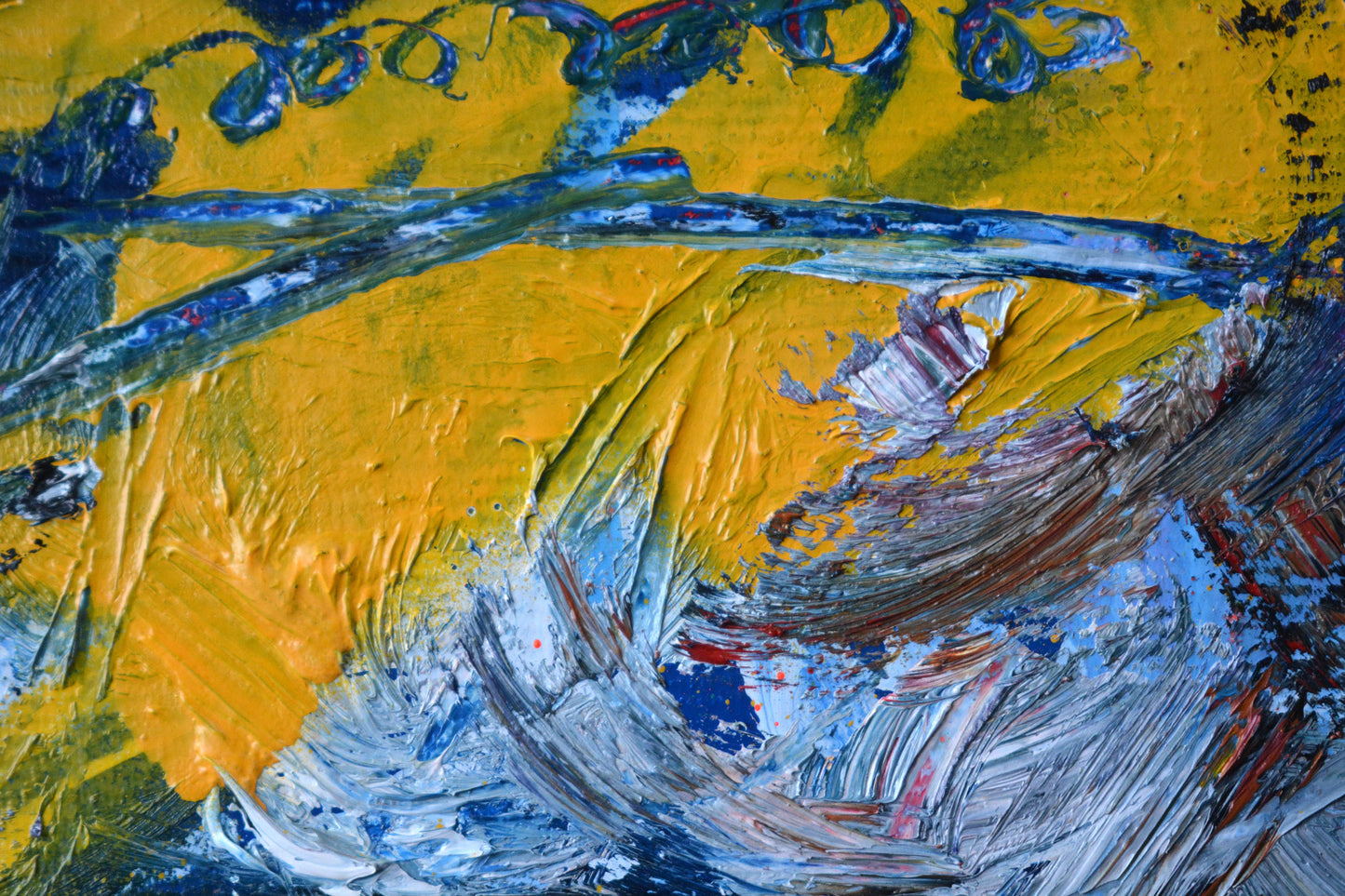 Tupac Shakur painting framed detail - Richard Day