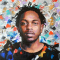 Kendrick Lamar original oil and acrylic painting on canvas by Richard Day