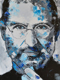 Steve Jobs original oil and acrylic painting on canvas by Richard Day