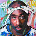 Tupac Shakur original oil and acrylic painting on canvas by Richard Day