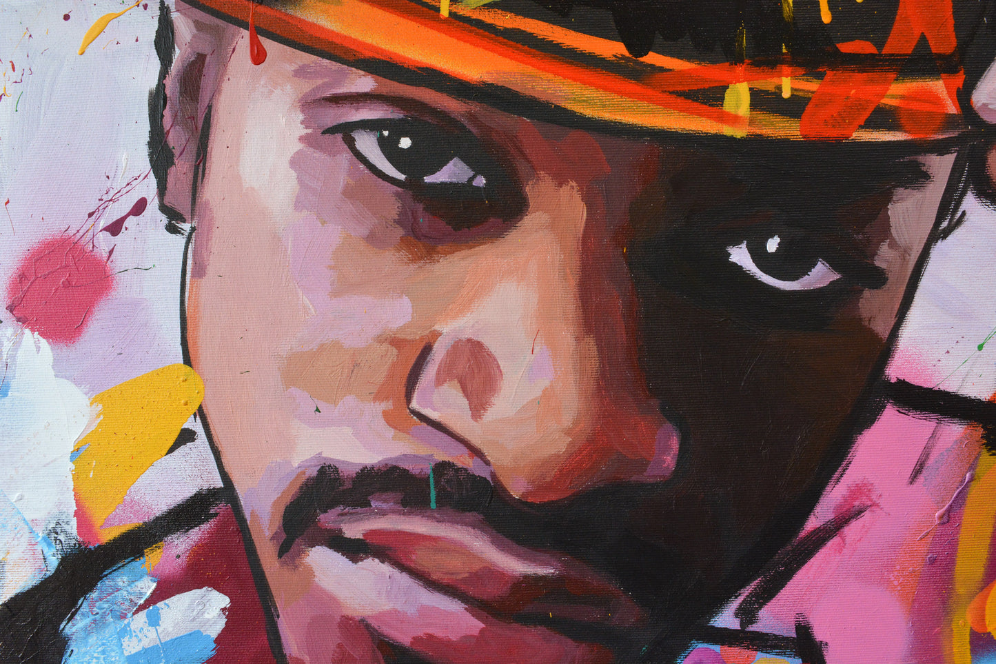 Andre 3000 painting close-up - Richard Day Studio