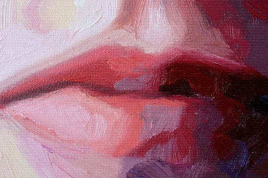 Elon Musk original oil and acrylic painting detail - Richard Day Studio