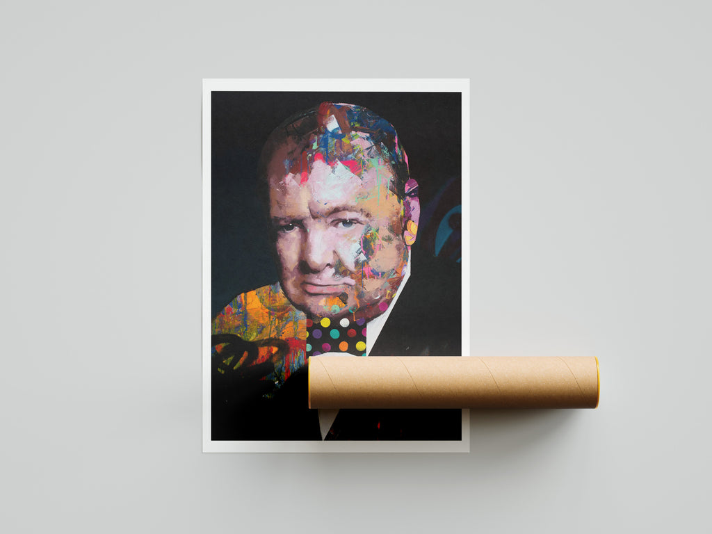 Winston Churchill- Fine Art Giclée Print