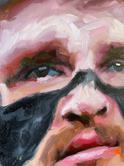 Tucker Kraft painting close-up - Richard Day Studio