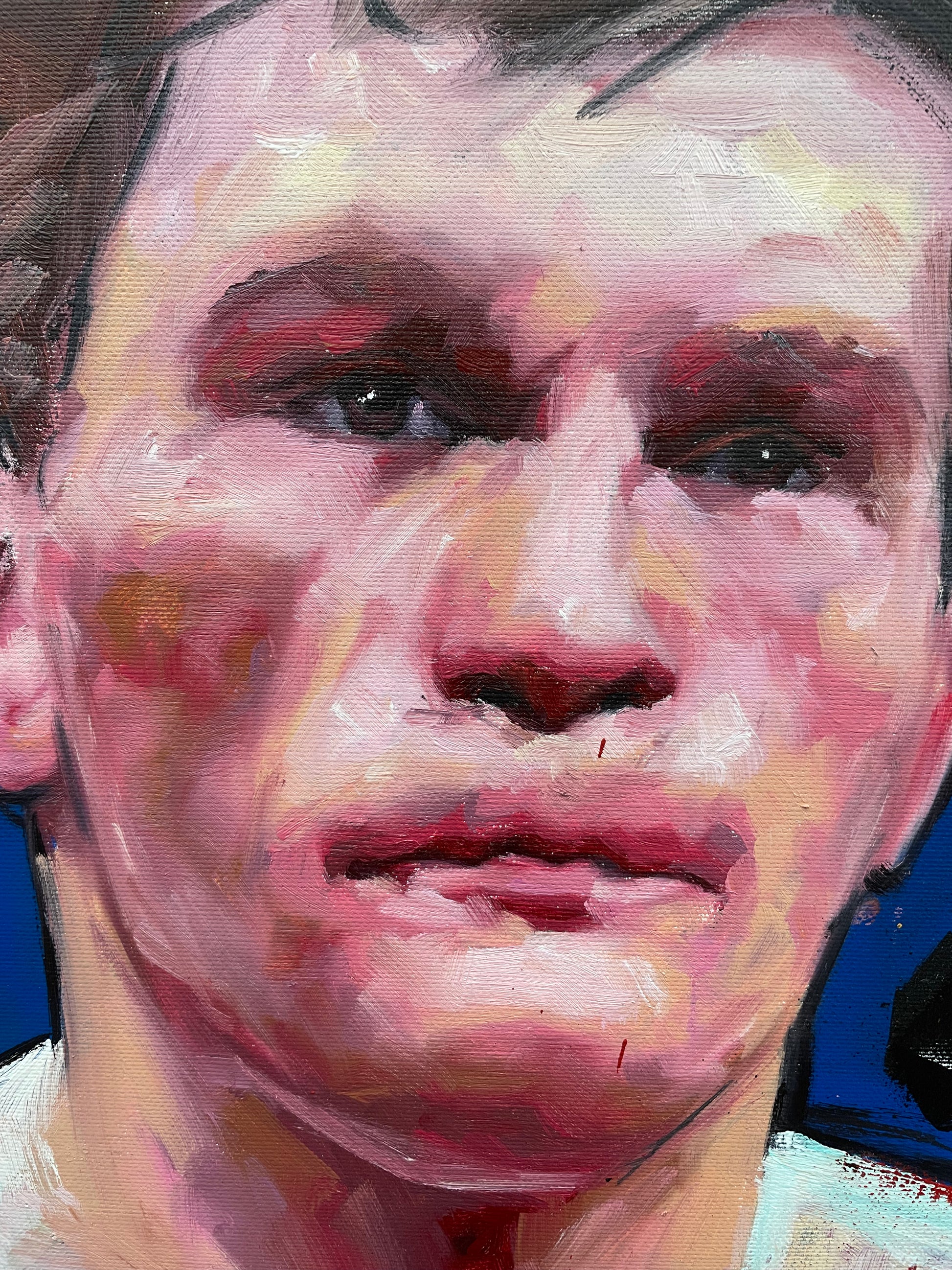 Ricky Hatton portrait painting by Richard Day