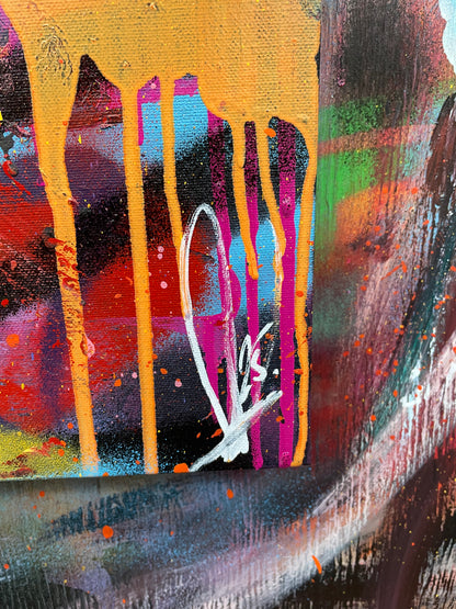 Ricky Hatton painting texture - Richard Day Studio