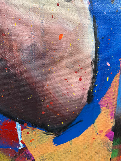 Ricky Hatton painting side view - Richard Day Studio