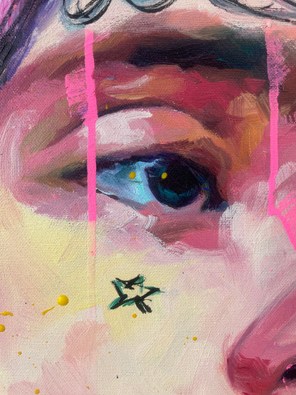 Lil Peep Yellow Reflections portrait by Richard Day