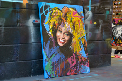 Tina Turner portrait painting by Richard Day