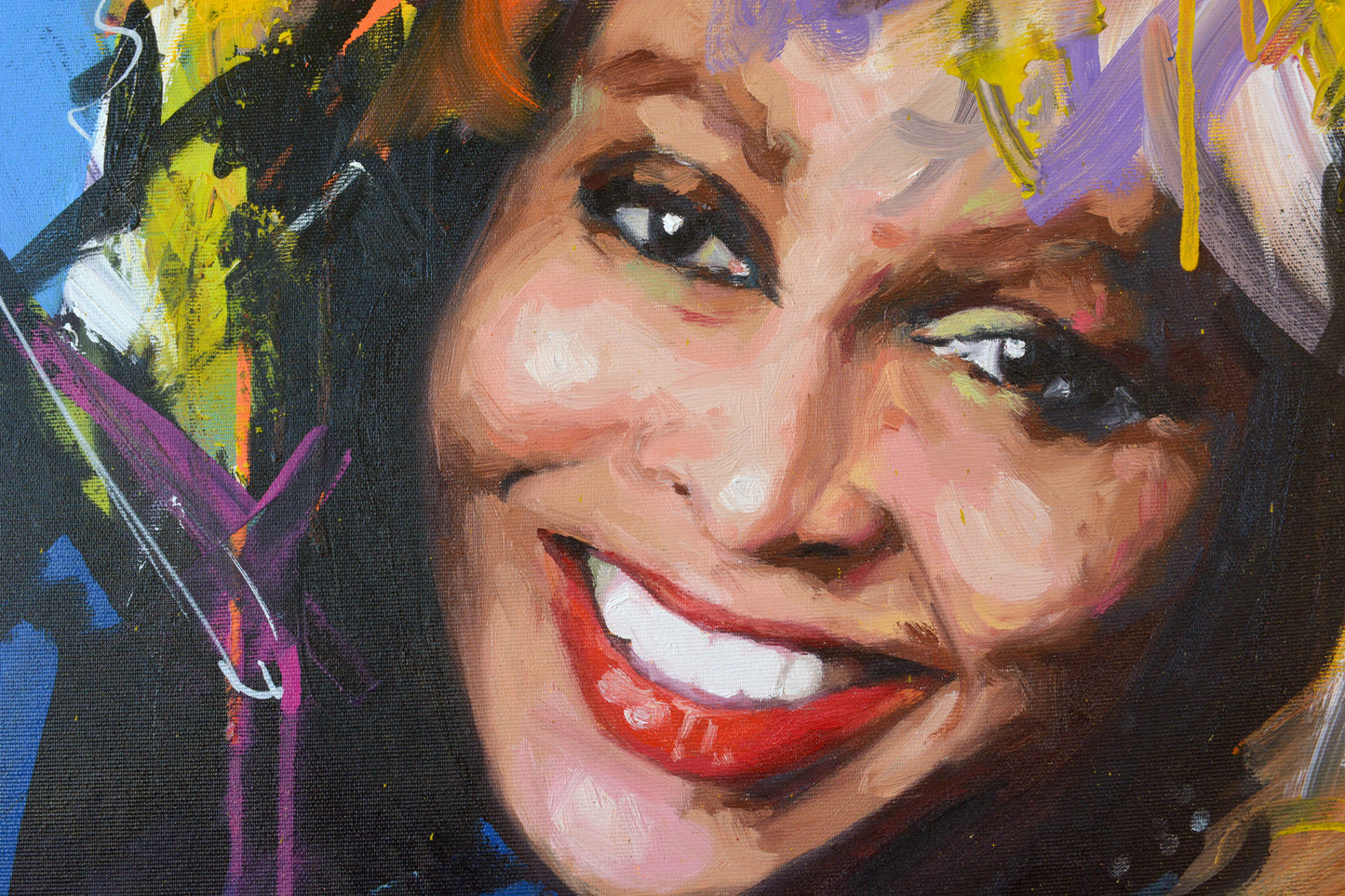 Tina Turner painting close-up - Richard Day Studio