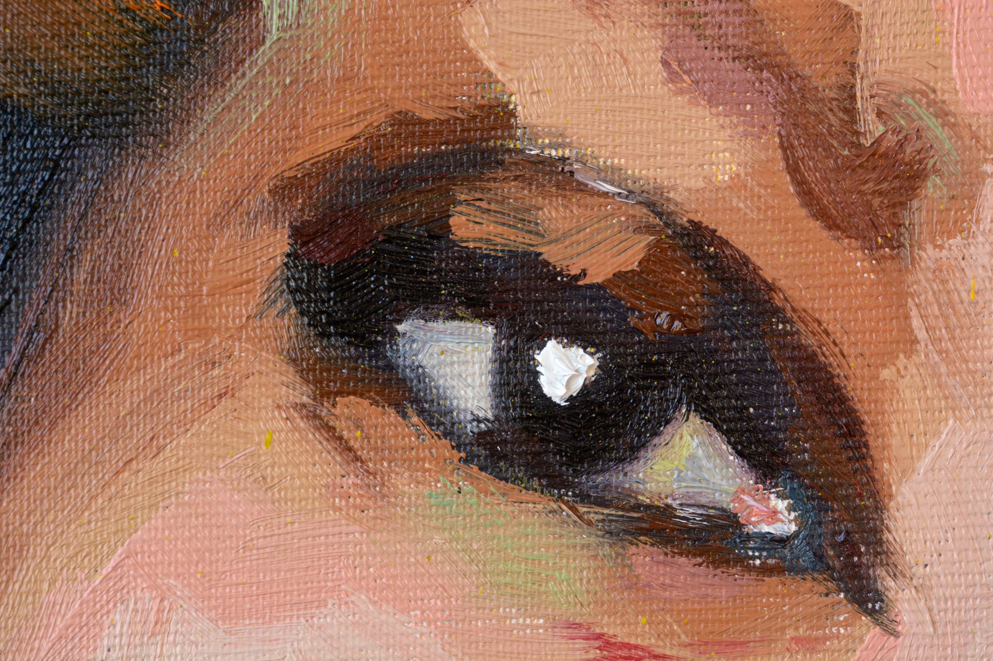 Tina Turner hand-painted portrait detail - Richard Day