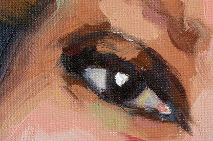 Tina Turner hand-painted portrait detail - Richard Day