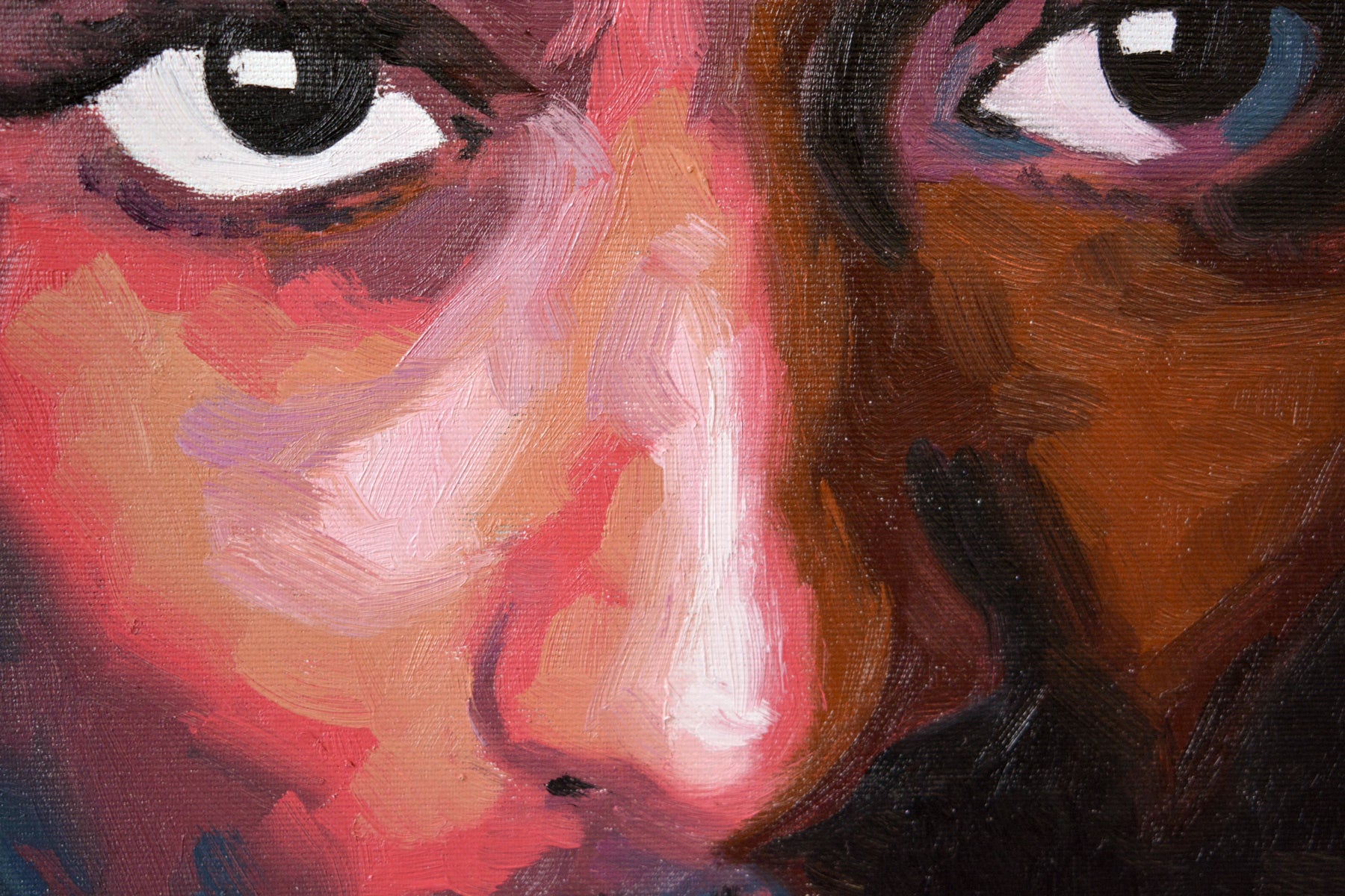 Tupac Rebel Spirit hand-painted portrait - Richard Day