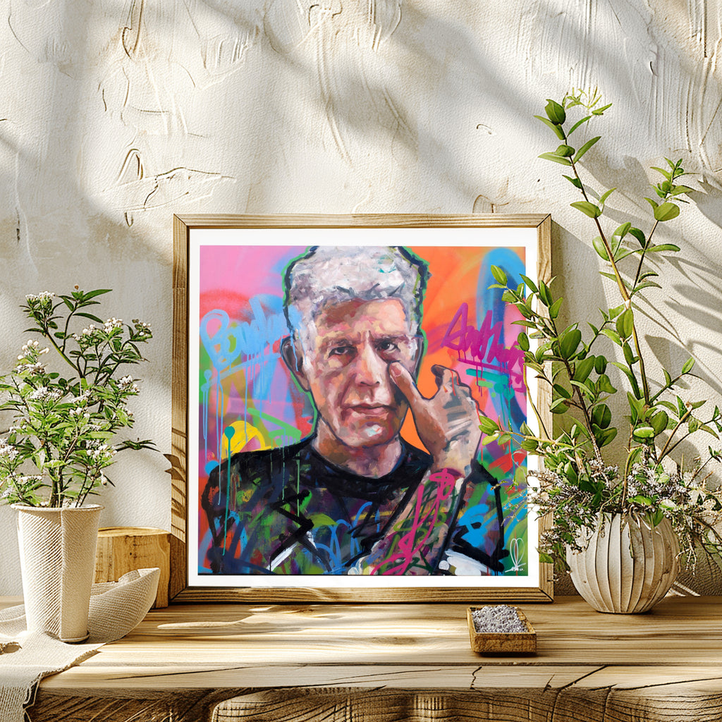 Anthony Bourdain- Fine Art Giclée Print
