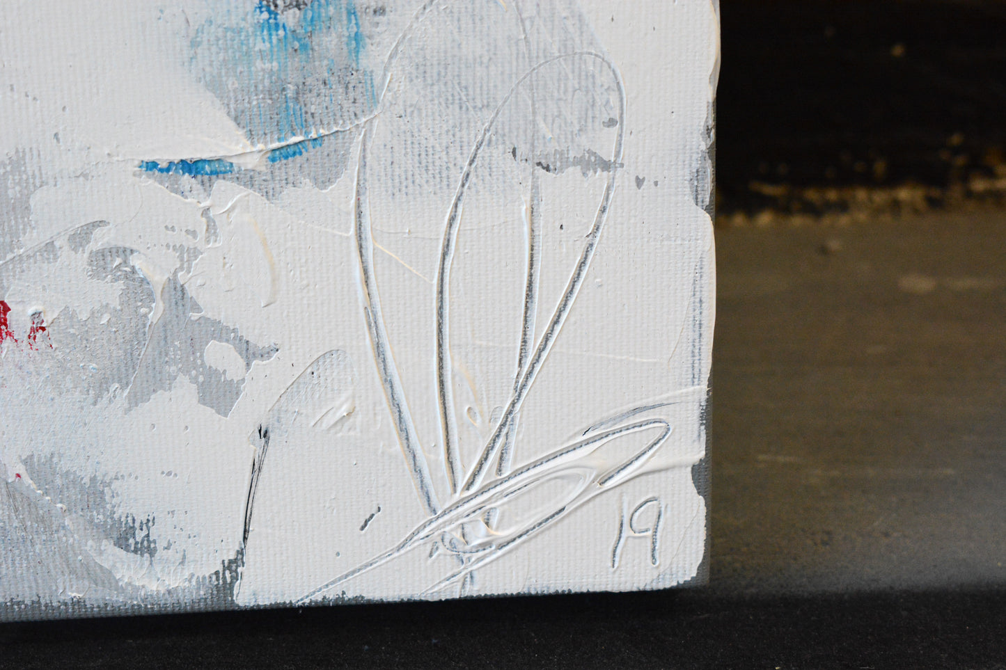 David Bowie Starman Reverie painting close-up - Richard Day