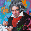 Beethoven original oil and acrylic painting on canvas by Richard Day