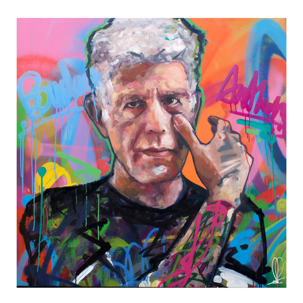 Anthony Bourdain- Fine Art Giclée Print