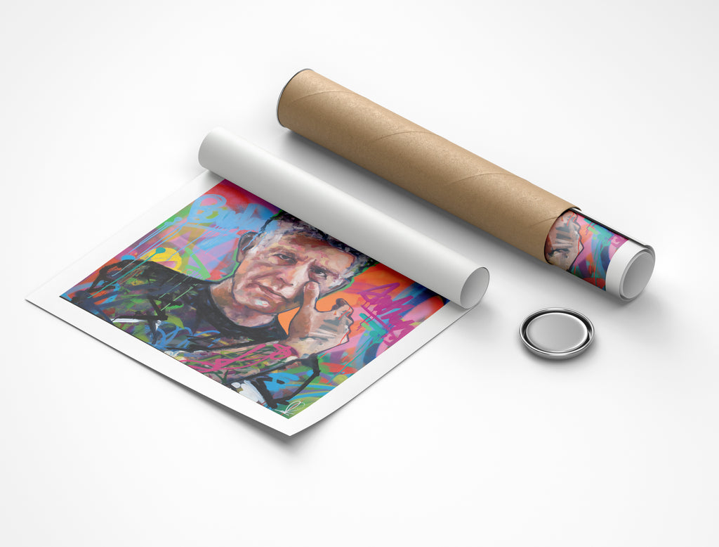 Anthony Bourdain- Fine Art Giclée Print