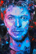 David Bowie original oil and acrylic painting on canvas by Richard Day