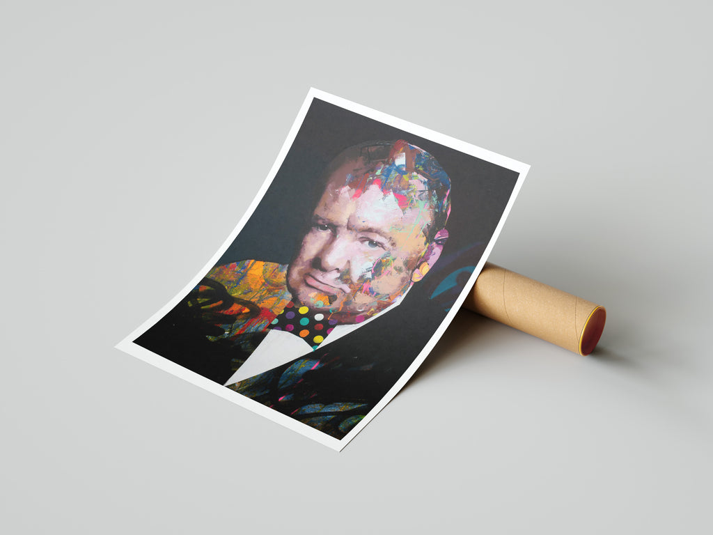 Winston Churchill- Fine Art Giclée Print