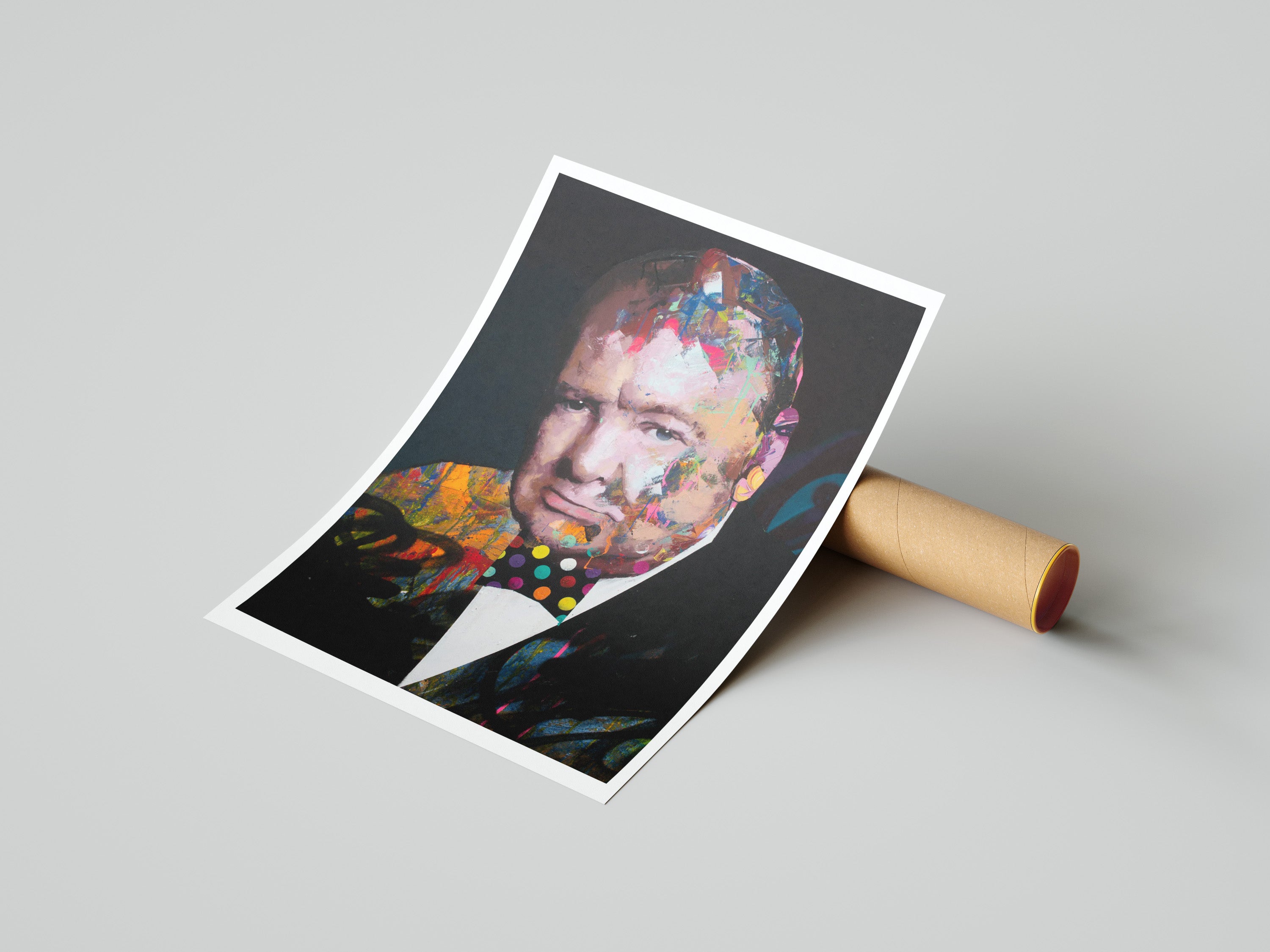 Winston Churchill- Fine Art Giclée Print