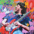 John Frusciante original oil and acrylic painting on canvas by Richard Day
