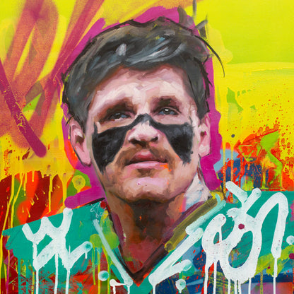 Tucker Kraft original oil and acrylic painting on canvas by Richard Day