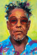 Gustavo Fring original oil and acrylic painting on canvas by Richard Day