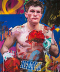 Ricky Hatton original oil and acrylic painting on canvas by Richard Day