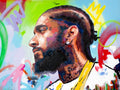 Nipsey Hussle original oil and acrylic painting on canvas by Richard Day