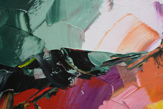 Nelson Mandela Long Walk painting detail - Richard Day Studio