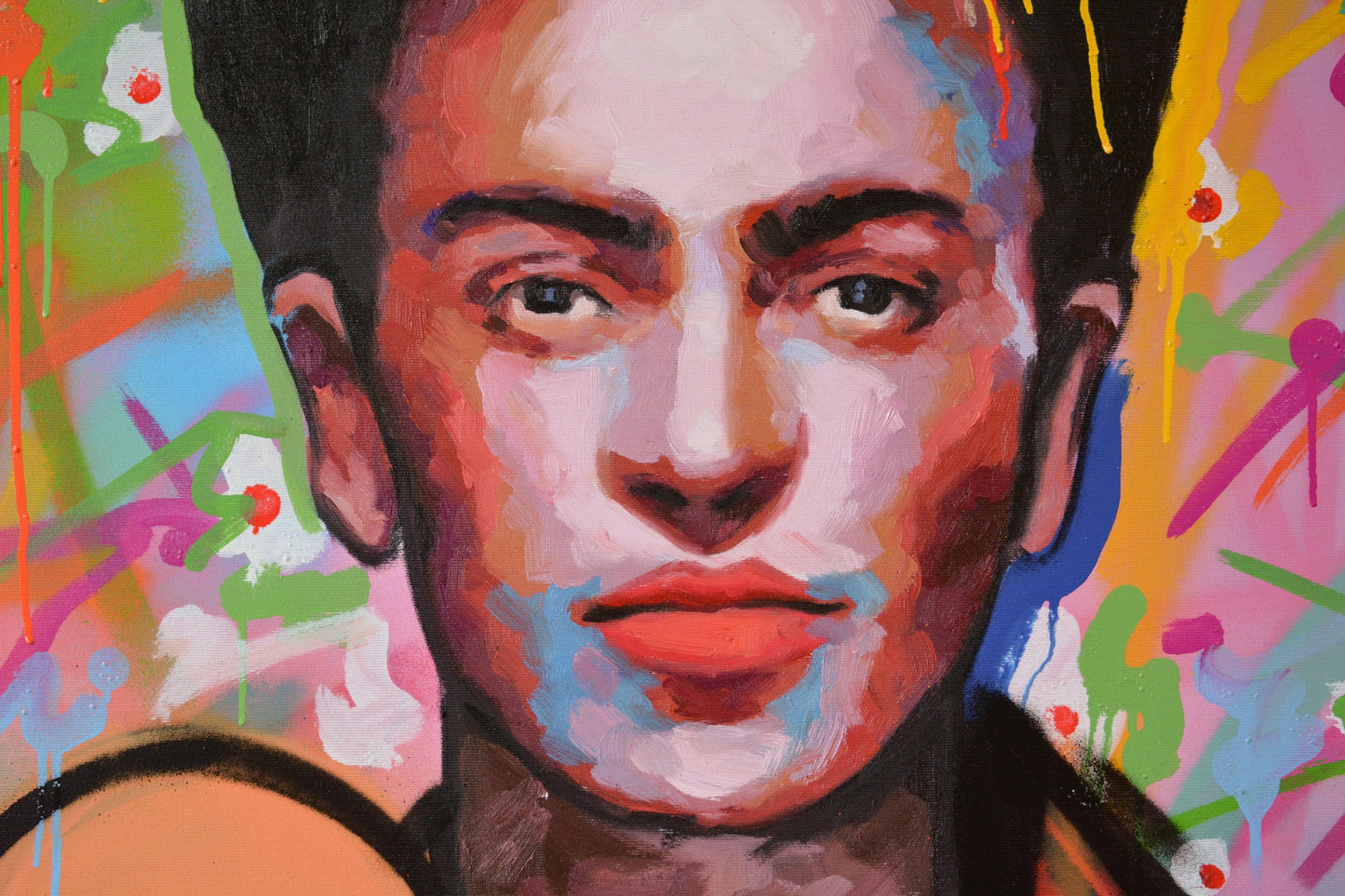 Frida Kahlo painting texture - Richard Day Studio