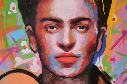 Frida Kahlo painting texture - Richard Day Studio