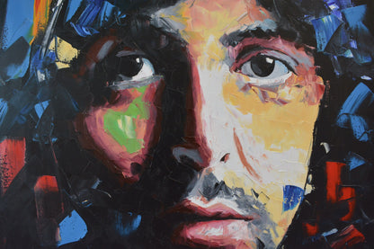 The Beatles graffiti-influenced portrait — framed original oil and acrylic by Richard Day
