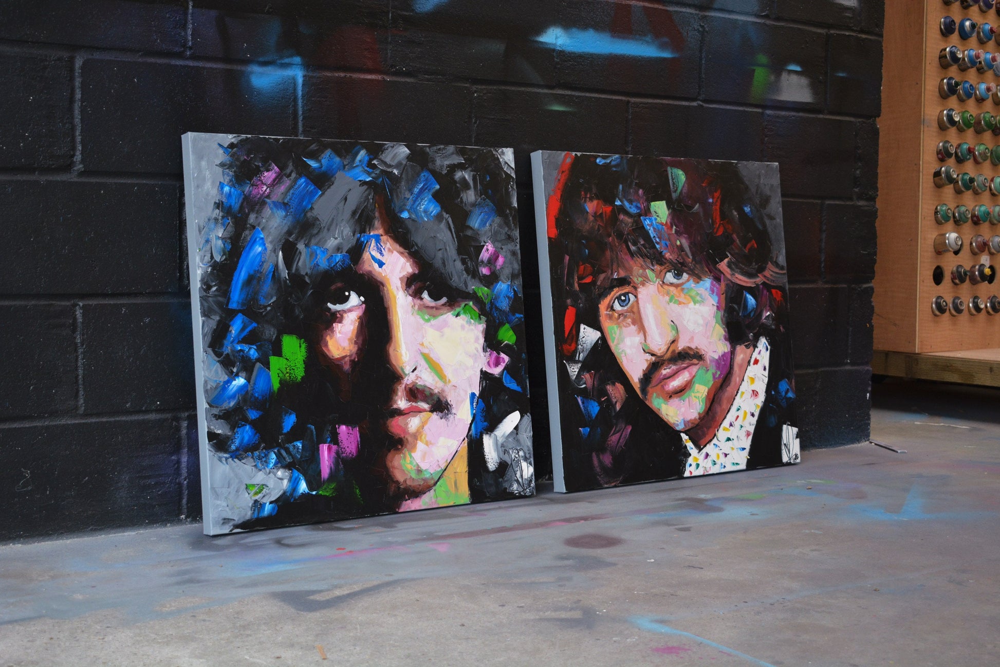 The Beatles fine art portrait — hand-painted contemporary piece by Richard Day Studio