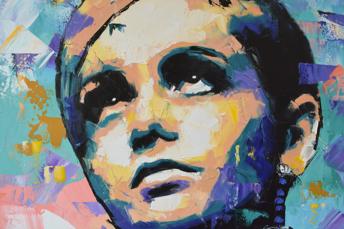 Twiggy painting framed - Richard Day Studio