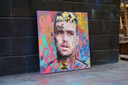 Lil Peep painting close-up - Richard Day Studio