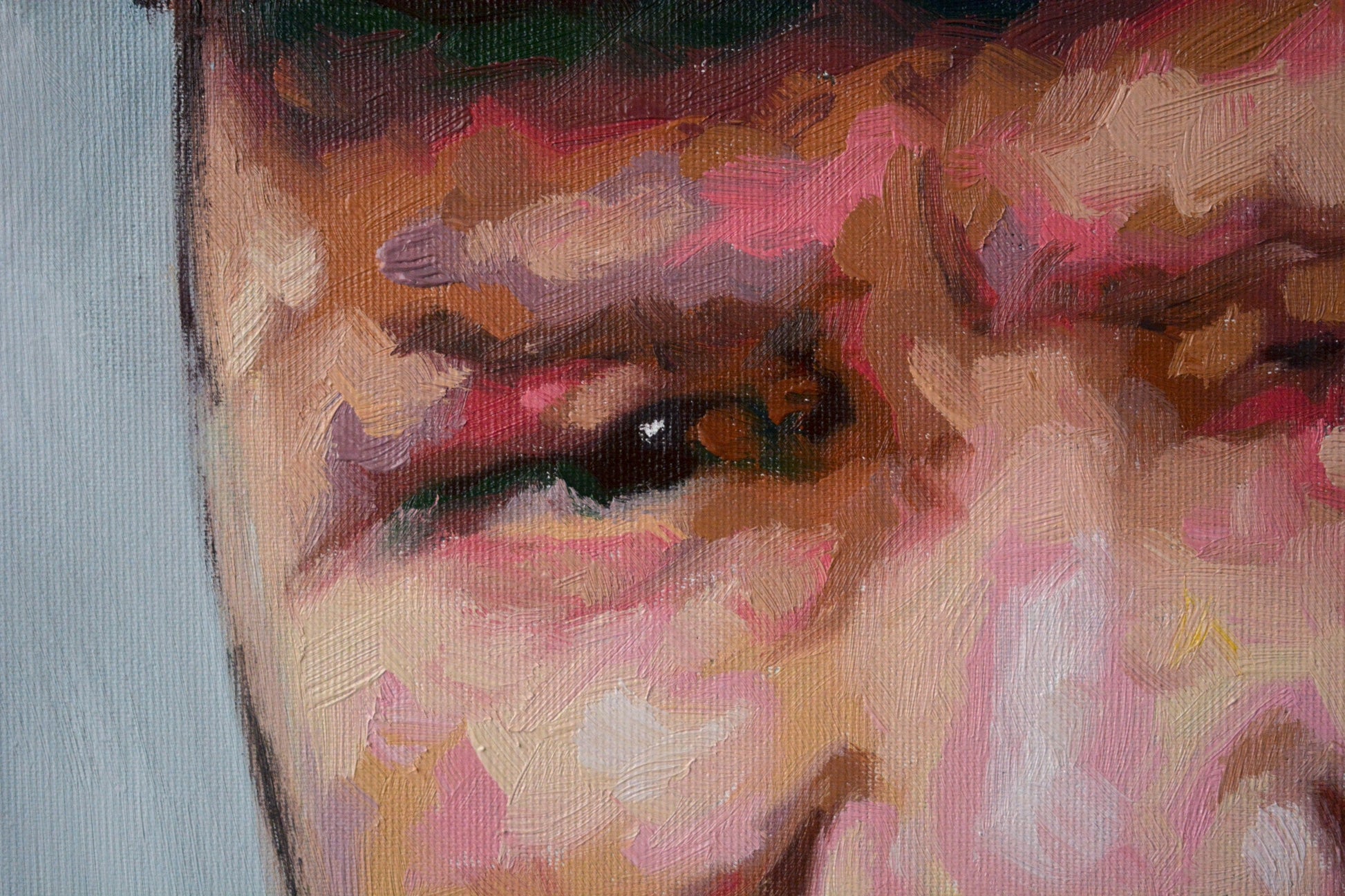 Winston Churchill painting close-up - Richard Day Studio