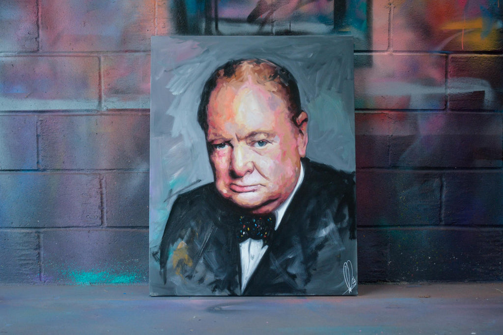 Winston Churchill: The Defiant Gaze