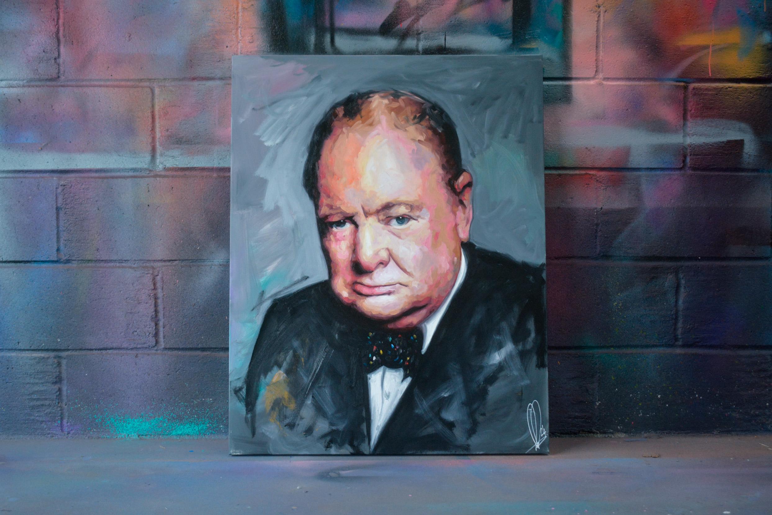 Winston Churchill: The Defiant Gaze