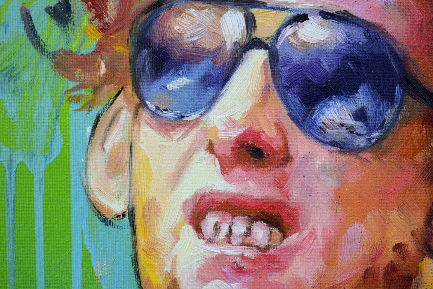 Shane MacGowan portrait painting by Richard Day