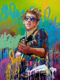 Shane MacGowan original oil and acrylic painting on canvas by Richard Day